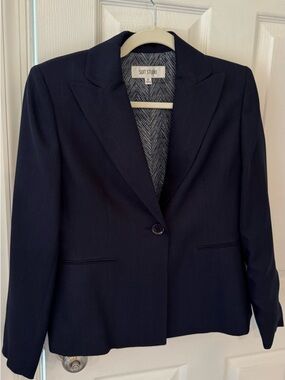 Suit Studio Women's Navy Single-Button Blazer and Pants